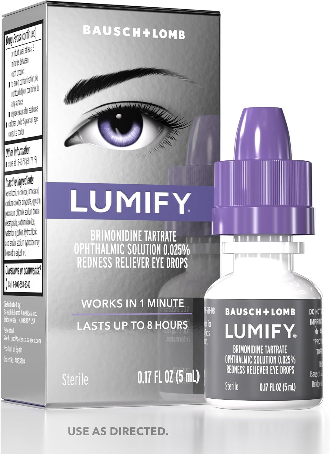 LUMIFY Redness Reliever Eye Drops 0.17 Fl Oz (5 Ml) image number 1