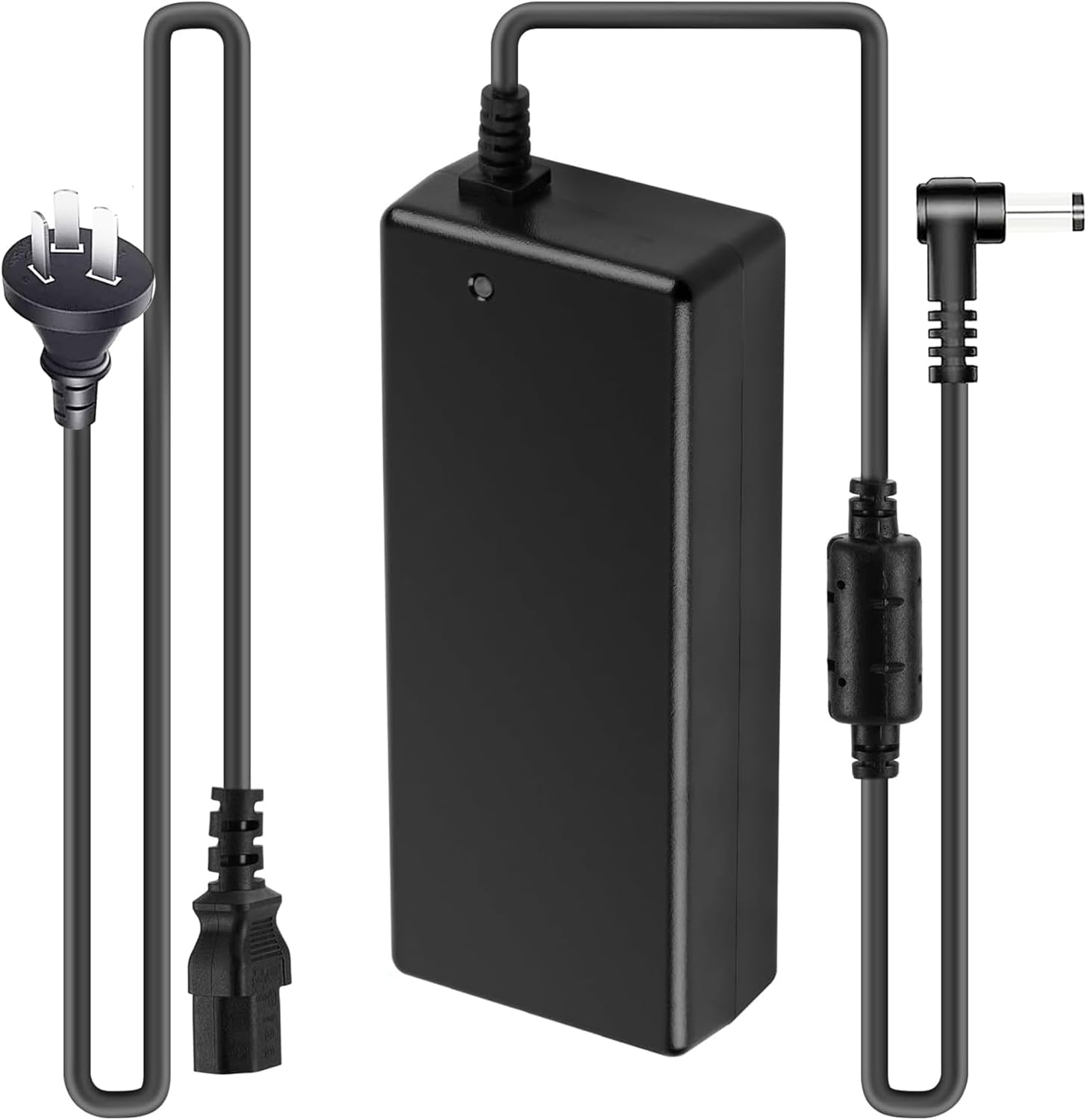 Tunghey 3Prong DC 24V 5A 120W AC to DC Power Adapter, Desktop Adpater with 5.5X2.1Mm & 2.5Mm, Power Switching Transformer, 24Volt 5Amp Power Supply Converter with 3M in Total Length (24V5A)