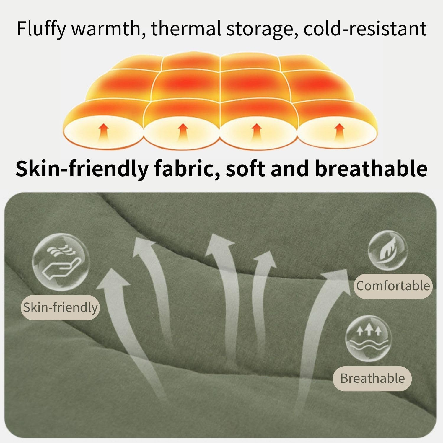 Windhike Naturehike Cot Mattress Pad, Sleeping Cot Pads, Comfortable Lightweight Cot Mat, Cotton Soft Warm Thick Camping Cot Pad, for Outdoor & Hiking, Snap Fasteners on the Bottom, with Storage Bag