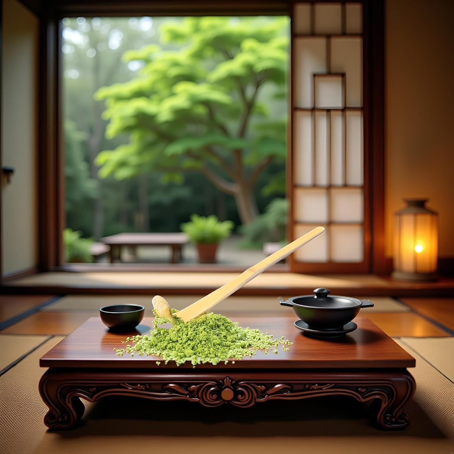 1Pc Brown Bamboo Matcha Scoop Japanese Chashaku Hooked Green Tea Spoon for Tea Ceremony 18Cm, Tea Scoops, Coffee, Tea and Espresso image number 6