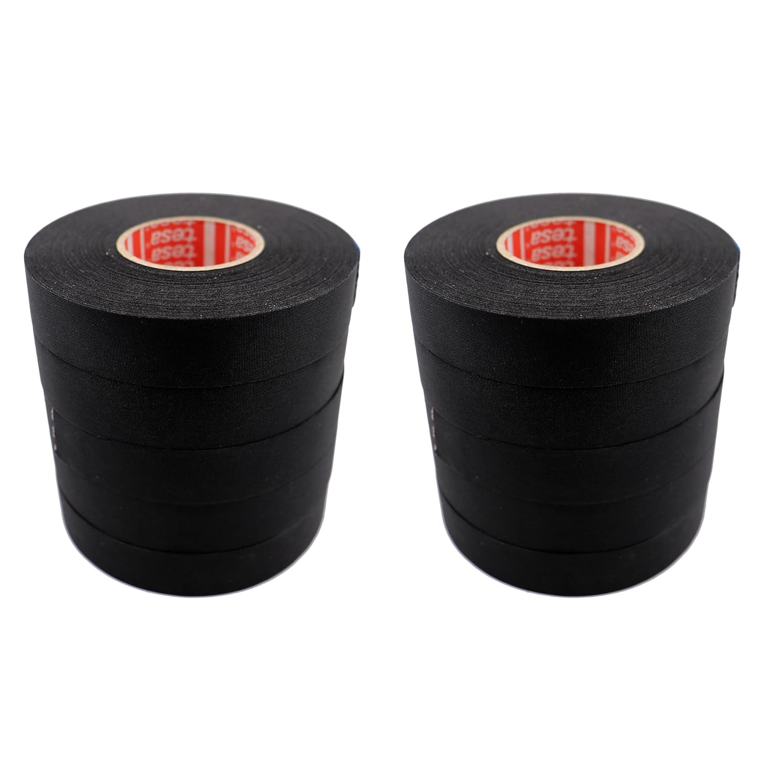 Tesa 51036 19Mm*25M Flag-Resistant PET Cloth Automotive Harnesses Tape for Automotive Engine, Protect against High Temperature, Abrasion, Chemical & Fluid, 1 Roll image number 4