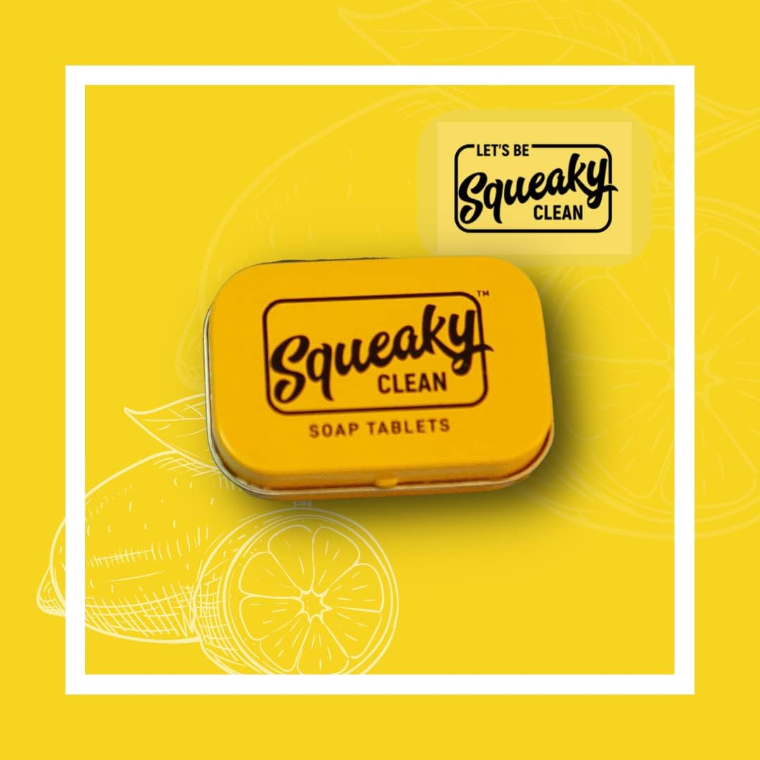 Squeakyclean Hand Made 30 Soap Tablets in Each Tin | Single Wash Hygiene Bar | Hand Soap Tablet | Convenient | Travel & Pocket Friendly | Combo of 3 Flavours image number 5