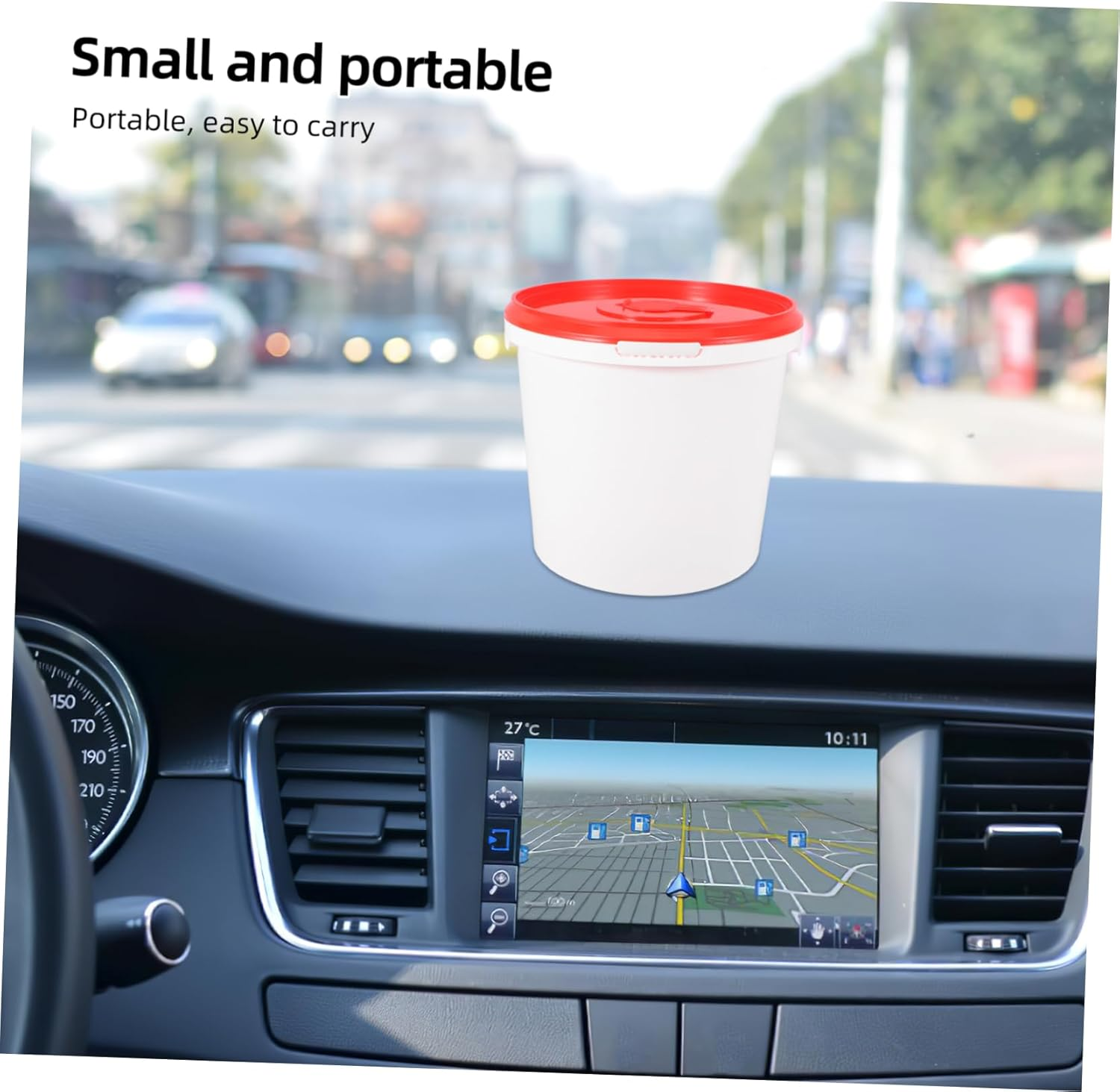 Wipes Dispenser for Travel Compact Wipe Bucket Holder for Bathroom Reusable Wet Tub image number 6