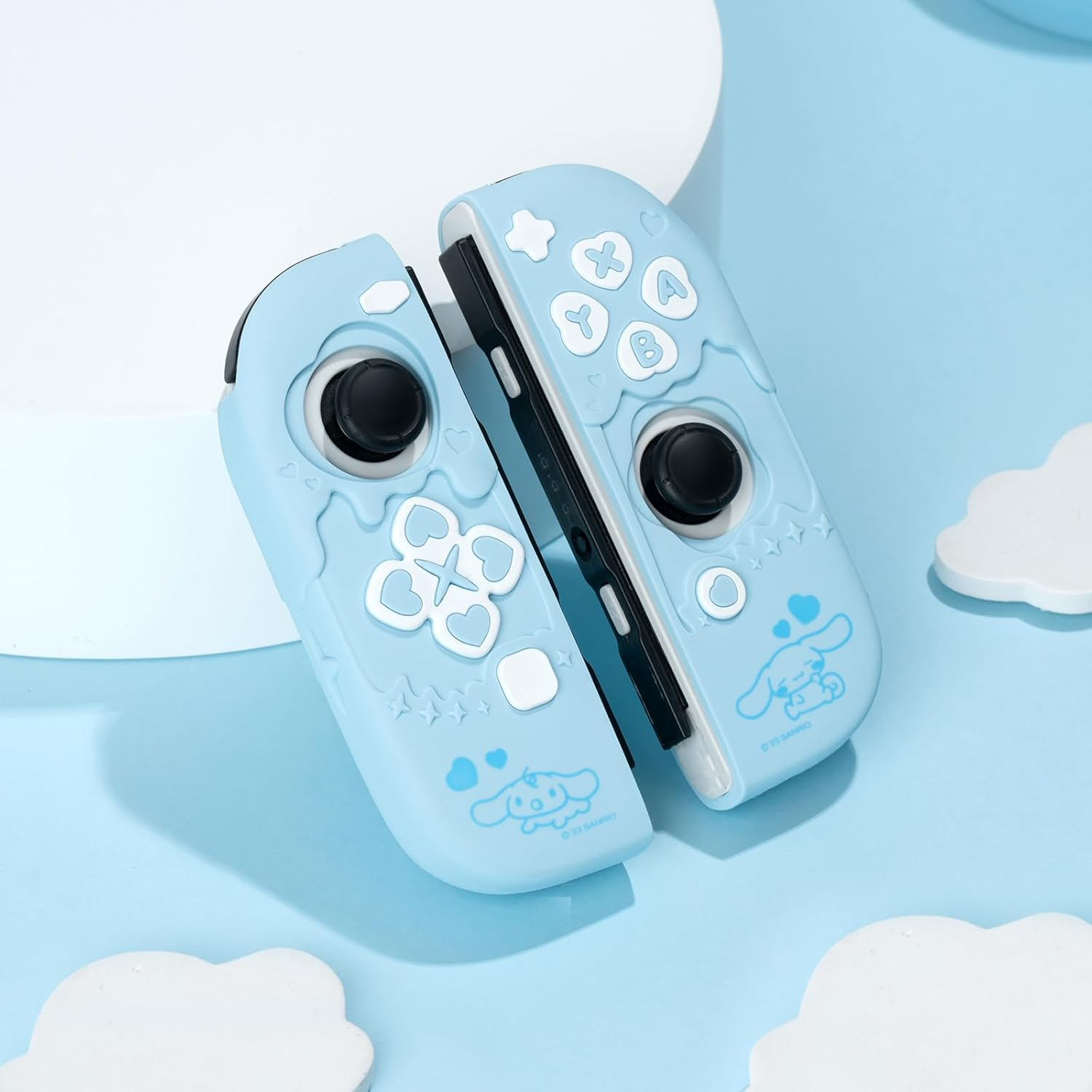 Kuitmor Protective Shell for Switch Joy Con Controller,Soft Silicone Cover Case,Anti-Scratch Protective Case for Nintendo Switch/Oled Joy Cons image number 3