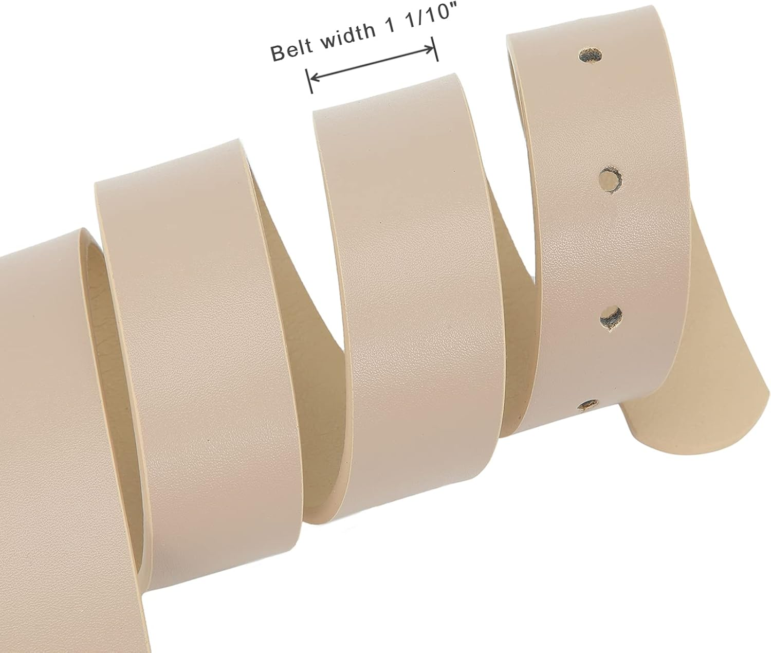 Pettata Women Belt for Jeans Dress Cinch Waist Belt for Ladies Faux Leather Belt with Gold Buckle image number 3