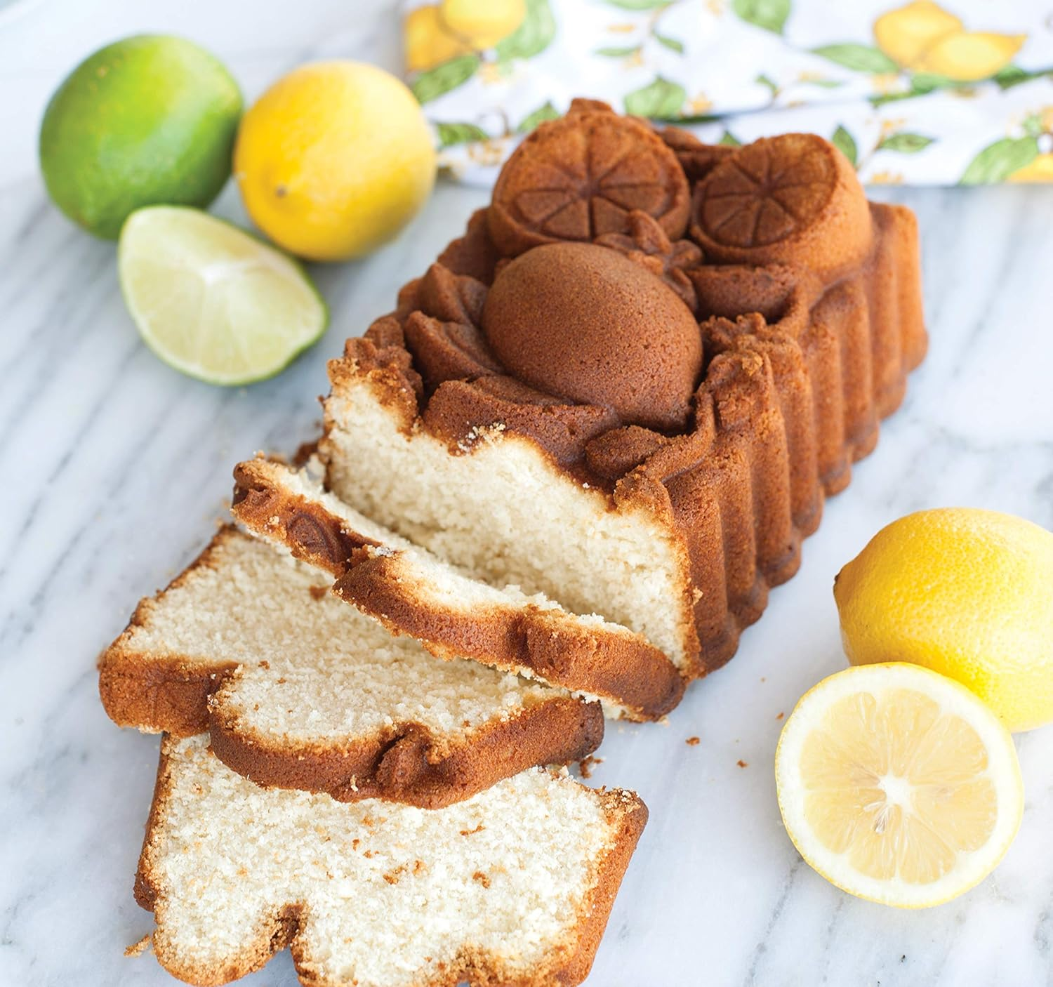 Nordic Ware, One Size, Copper 90248 Citrus Blossom Loaf, 6-Cup, Silver image number 4