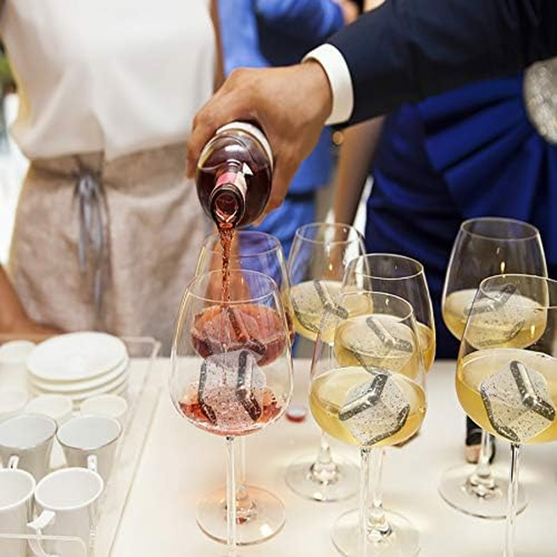 Whiskey Stones - 8 Pcs Stainless Steel Ice Cubes - Reusable Whisky Chilling Rocks Metal Ice with Tongs and Freezer Storage Tray for Beer Wine Cooler image number 5