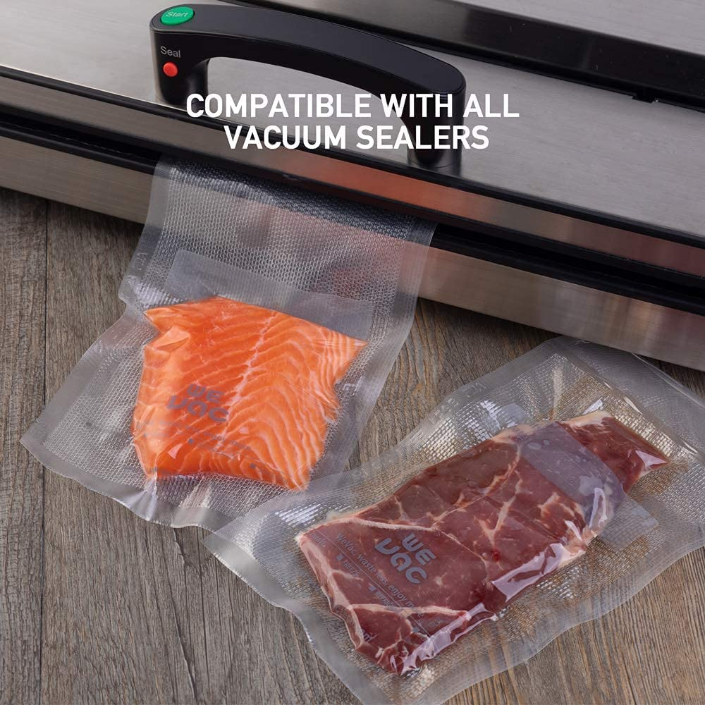 Wevac 15X25Cm 200 Count Food Vacuum Sealer Bags Keeper, Precut Pint, Ideal for Food Saver, BPA Free, Commercial Grade, Great for Storage, Meal Prep and Sous Vide (6&rdquo; X 10&rdquo;) image number 2