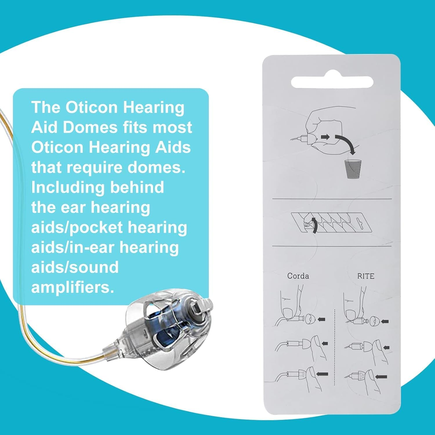 Base Domes 6Mm Double Vent Hearing Aid for Oticon Replacements, Oticon Minifit Double Vent Bass Domes, 2 Pack of 10 Each (Total 20Pcs) image number 4