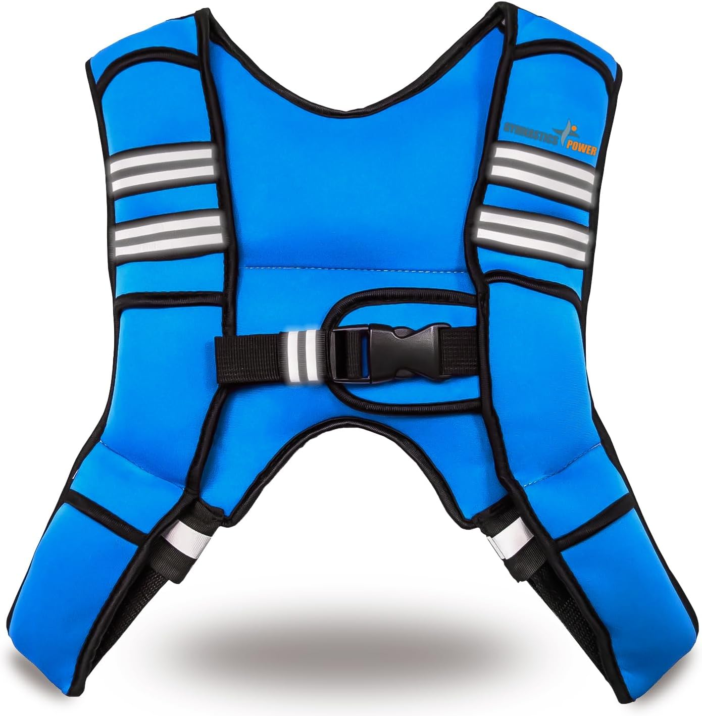 Gymnastics Power - Weighted Vest 6Lb, 10Lb, 12Lb, 25Lb, 35Lb, 45Lb, 60Lb Removable Iron Weights for Men and Women Workout for Calisthenics and Fitness Sport Training image number 5