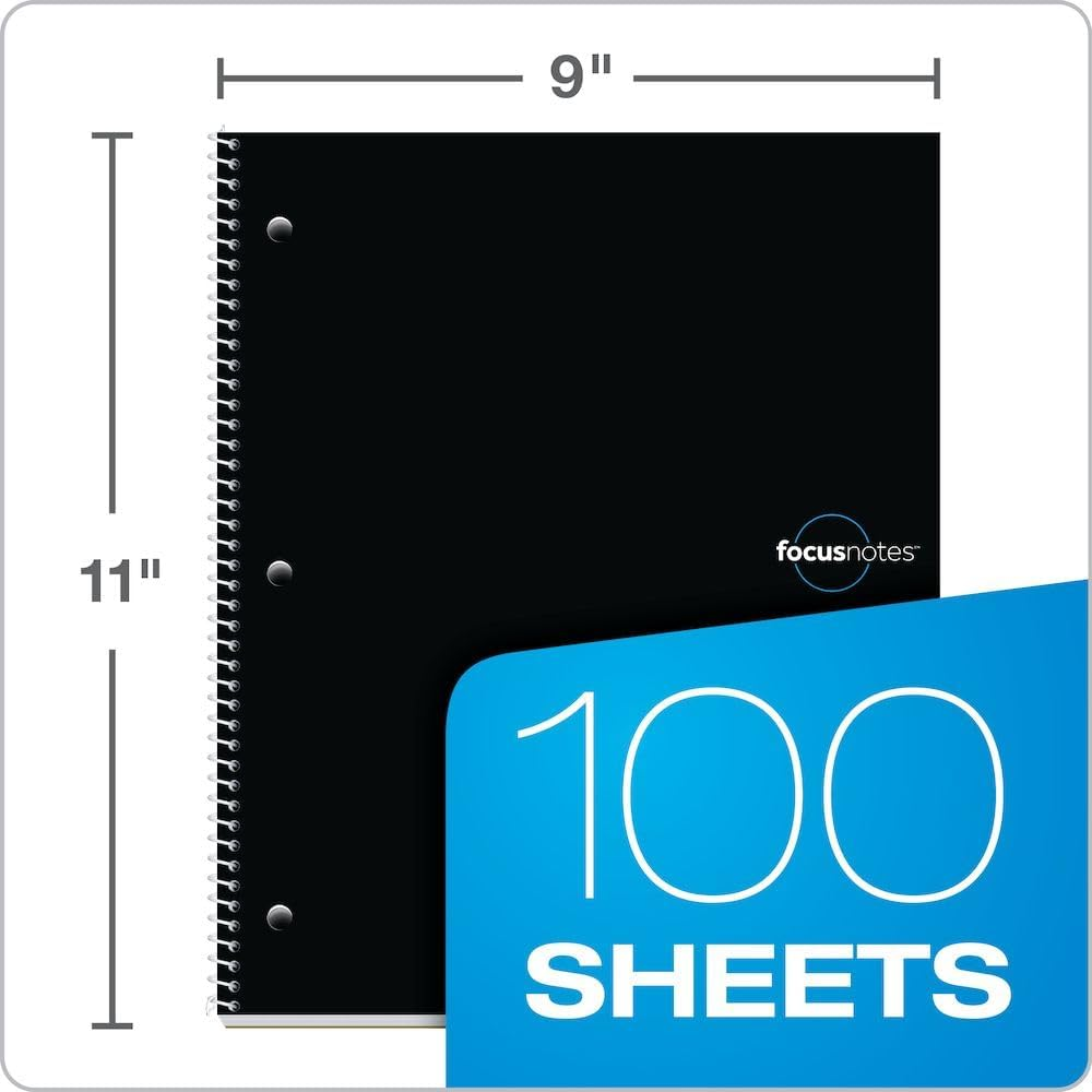 TOPS Focusnotes Note Taking System 1-Subject Notebook, 11 X 9 Inches, White, 100 Sheets (90223) image number 1