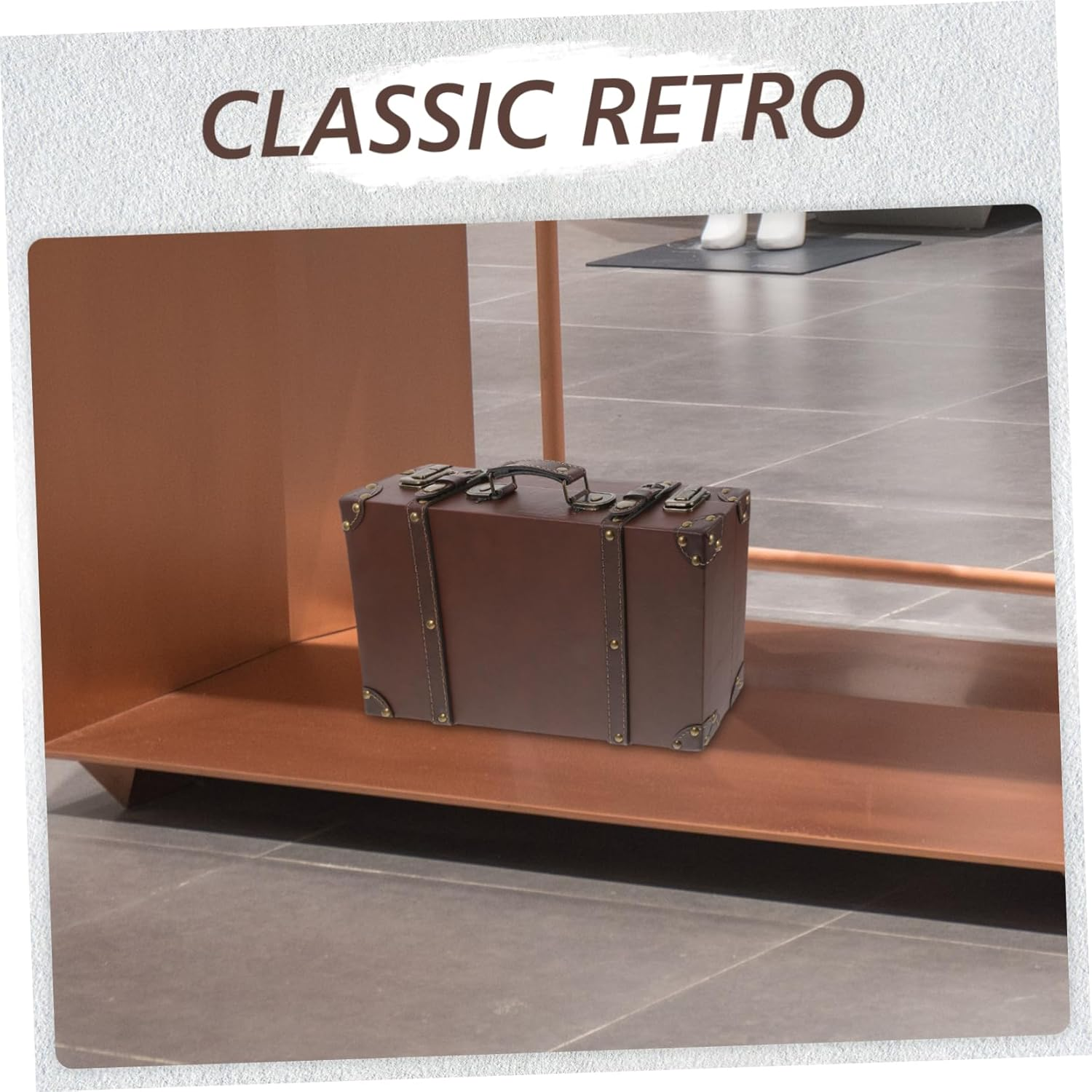 TIDTALEO Retro Suitcase Boxes for Travel Trunk Storage Box for Clothing Store Window Display Photo Props and Retro Decor image number 4