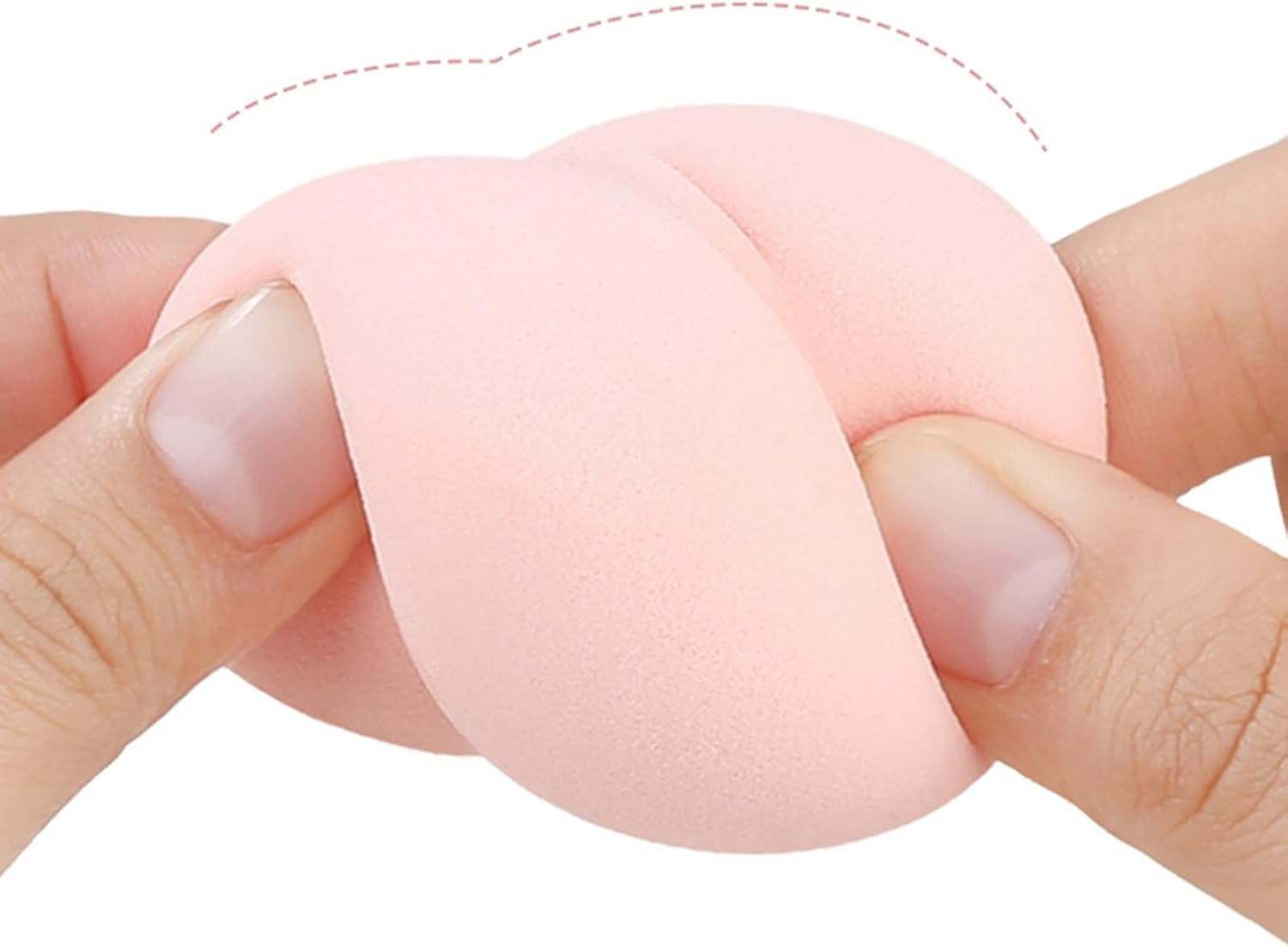 9 Pcs Makeup Sponge Set, Beauty Blender Sponges in Pink, Purple & Nude, 3 Shapes for Foundation, Concealer & Powder Application image number 2