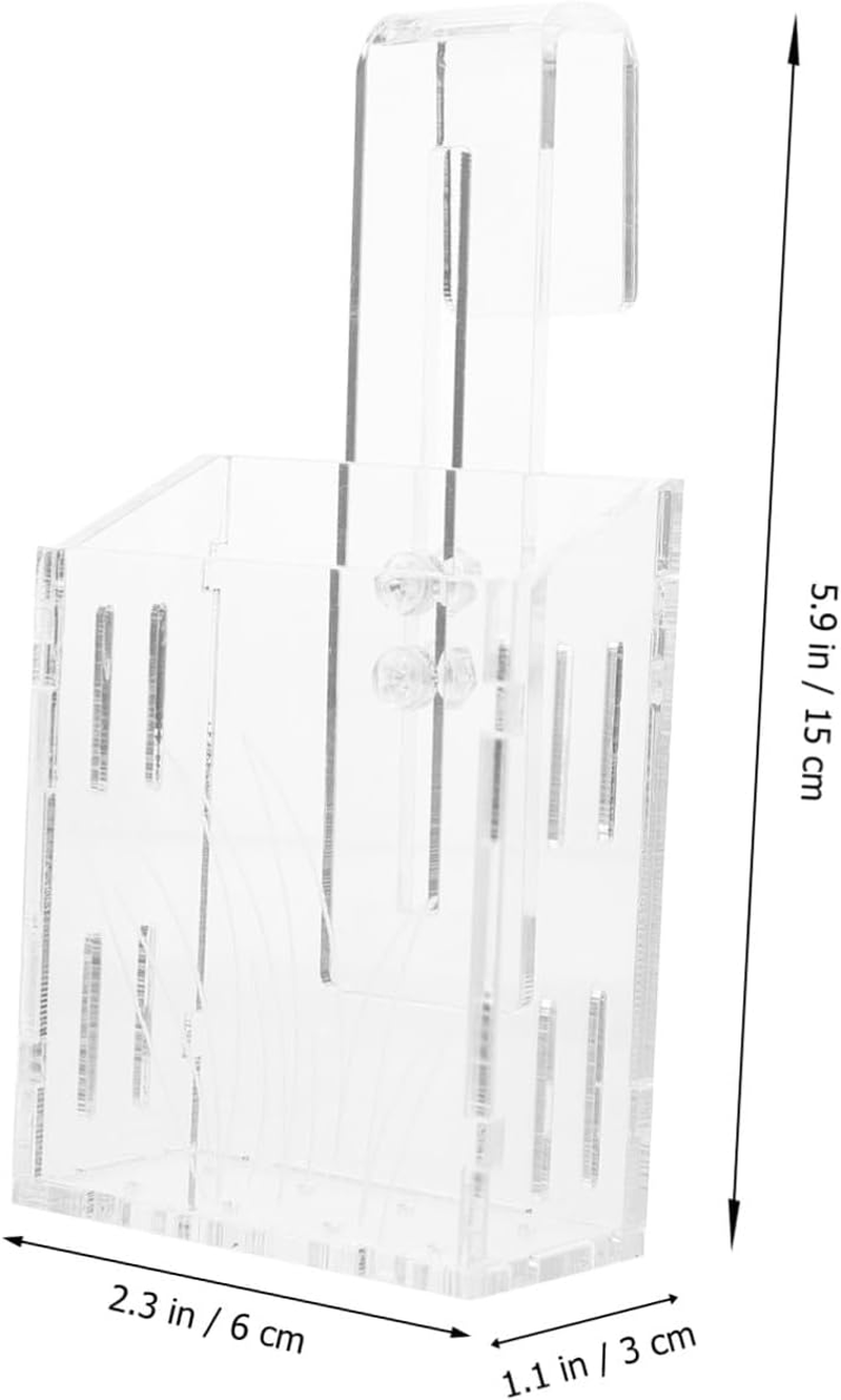 WEKAMOS Water Plant Holder Acrylic Small Aquatic Plant Cup Hanging Planter Pot Suitable for Fish Tank Aquariums with Suction Cup for Aquatic Pets image number 4