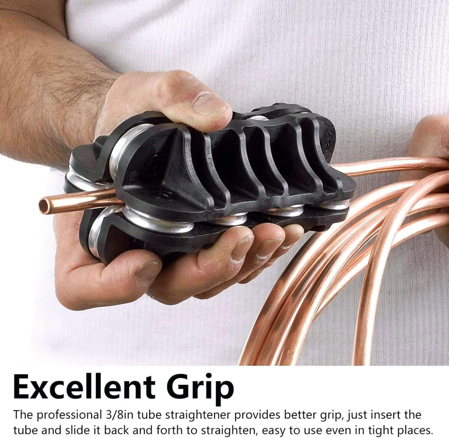 1/2 Inch Handheld Pipe Straightener with Excellent Grip, Improved Flow for Steel, Stainless Steel, Copper, Aluminum Tubes image number 5