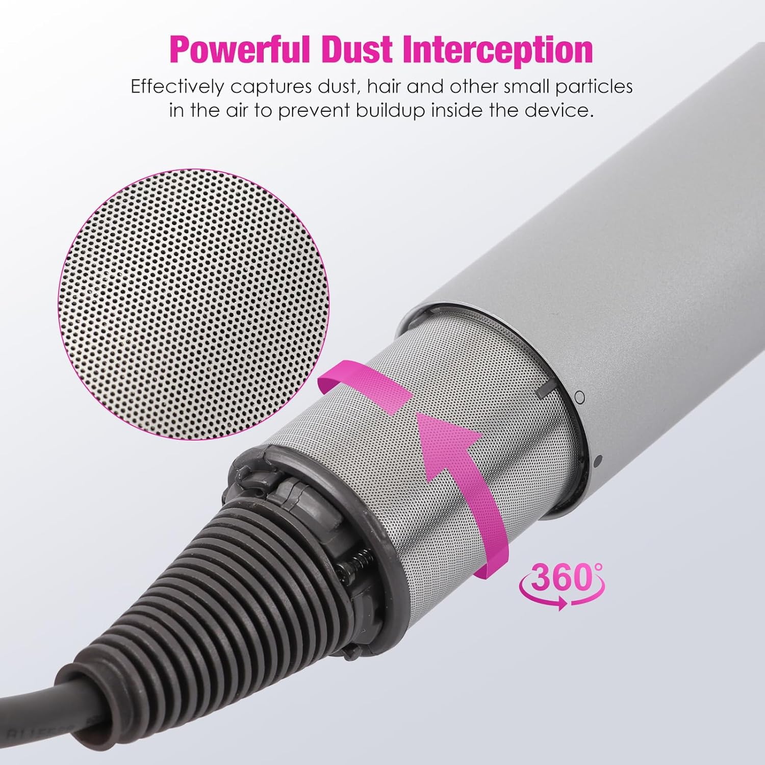 Inner Filter Mesh Compatible with Dyson Supersonic Hair Dryer HD01 HD03 HD08 Models, Metal Build-In Net Mesh Strainer Cover Attachments Part image number 3