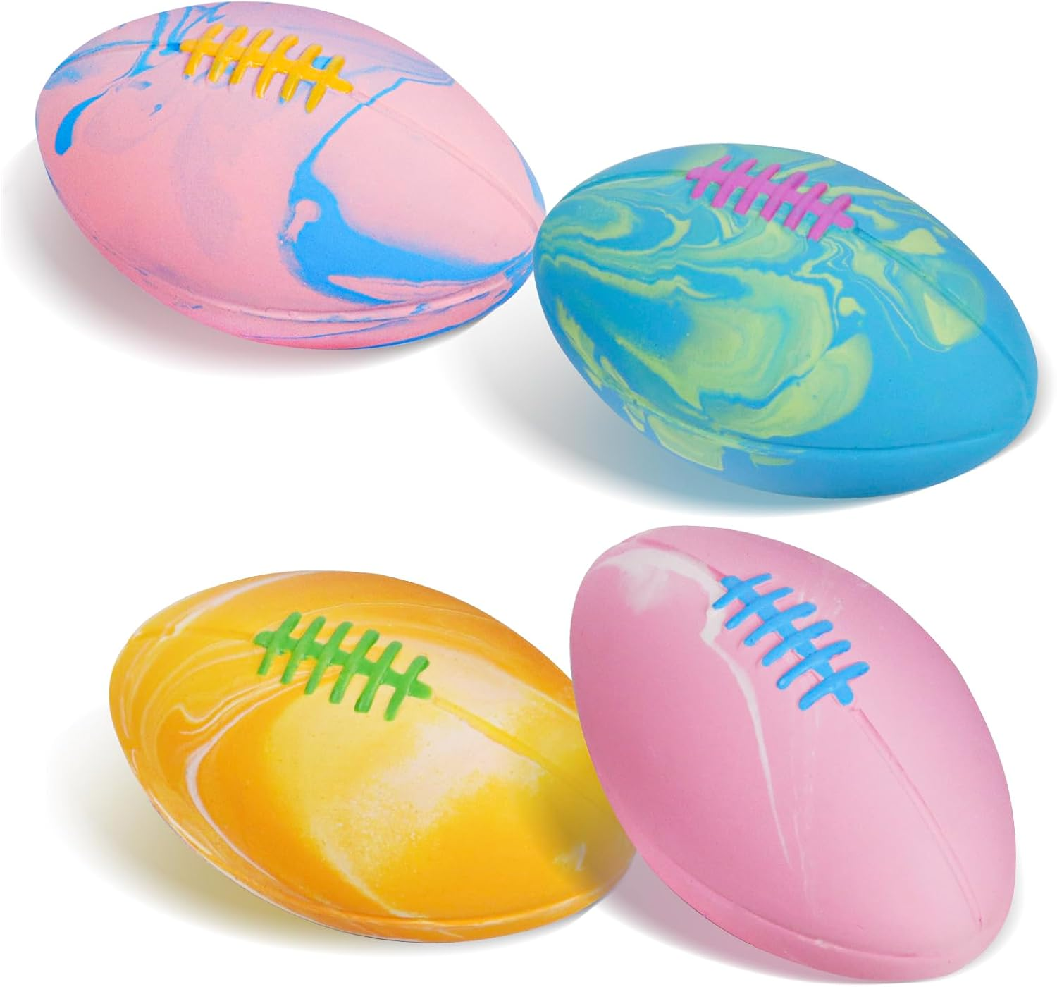 Dog Squeaky Toy Balls, Interactive Squeak Puppy Balls for Fetch Play, Latex Rubber Pet Toy for Puppies Mini Breed Small Dogs image number 5