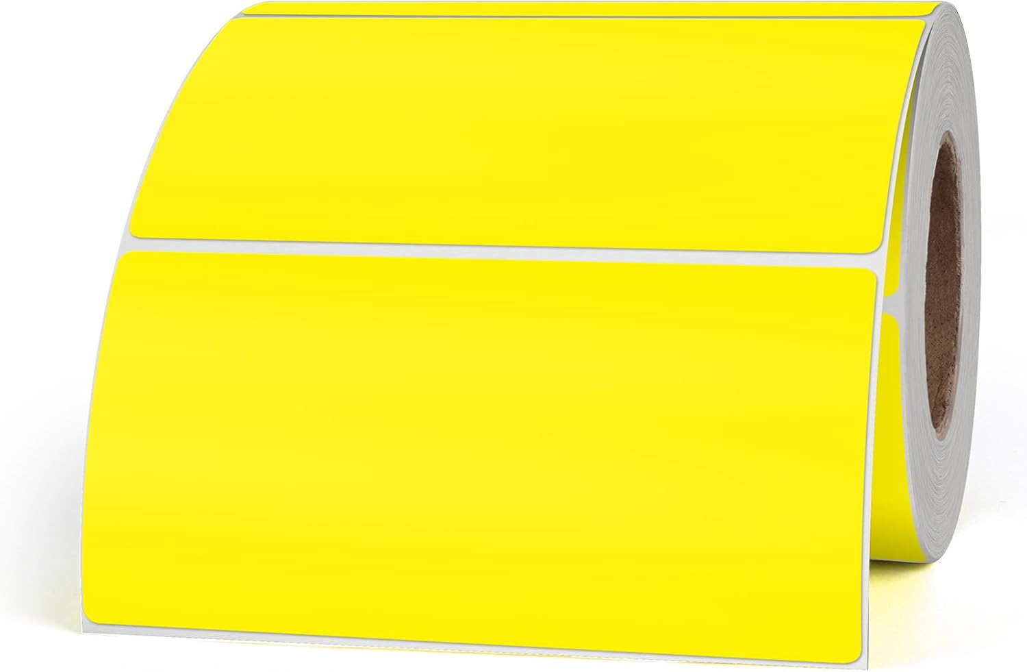 YIKIADA Rectangular Yellow Color Coding Label 2 X 4 Inch Self Adhesive Vinyl Waterproof Writable Removable Sticker Roll for DIY Office School Supplies Inventory Name Price Tag File Paper 500 PCS - Blue image number 5