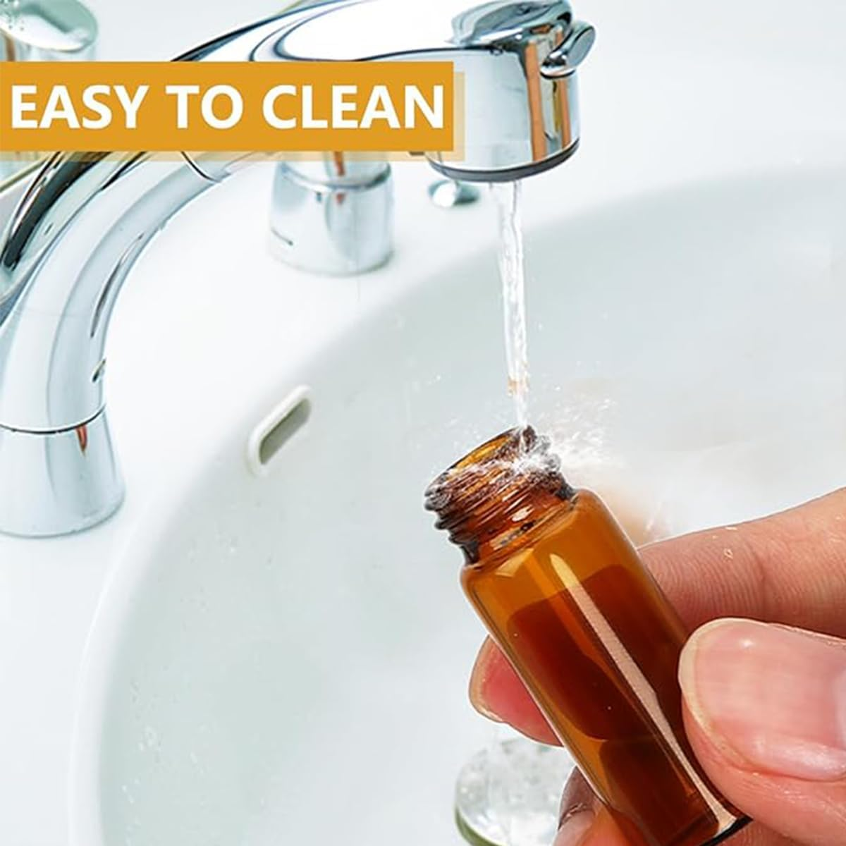 4 PCS Environmentally and Refillable Portable Spice Dispenser, with Knob Switch Storage Bottle, Salt and Pepper Shakers,Refillable Glass Bottle for Traveling image number 2