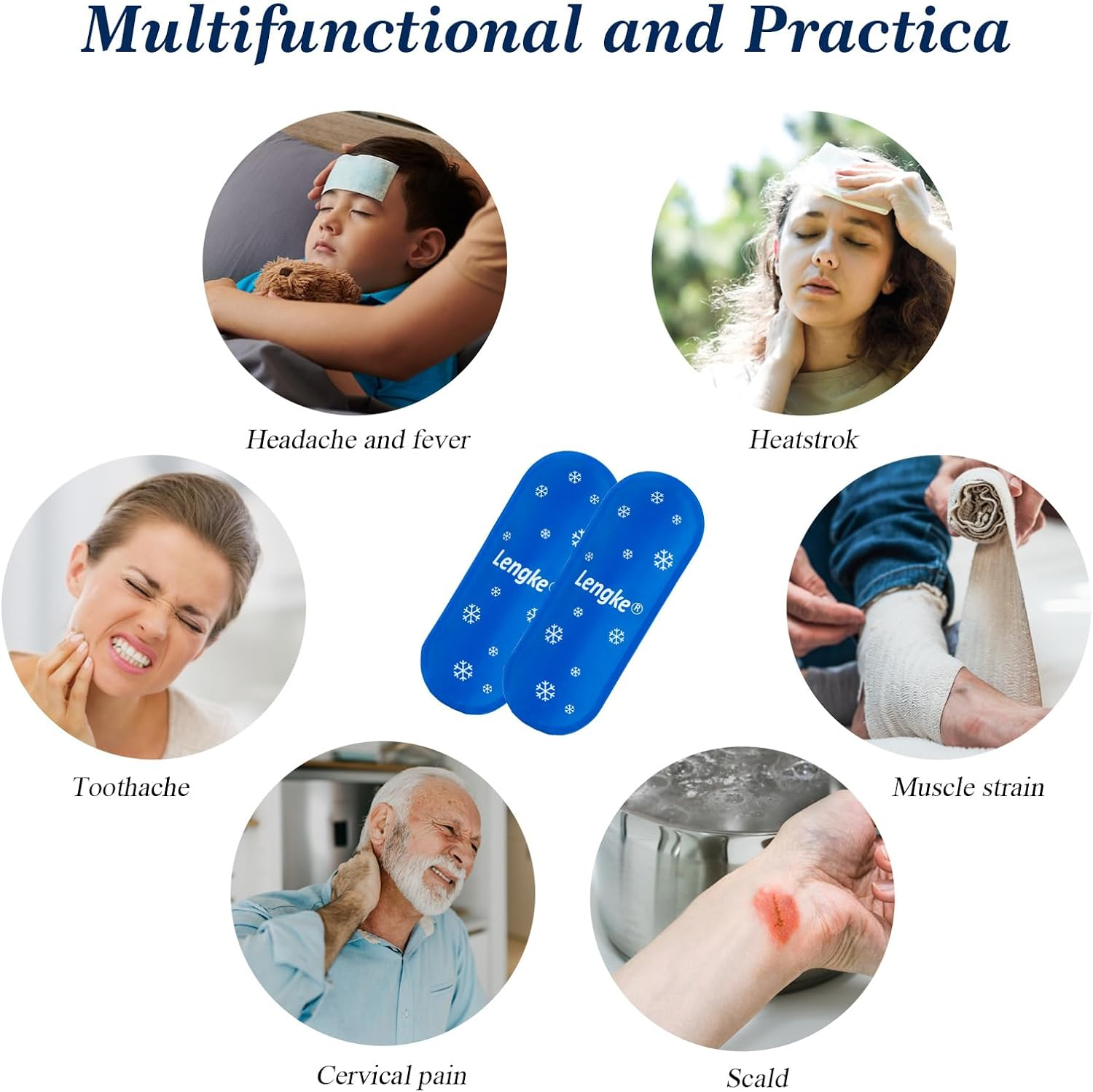 SUNMON TSA Approved Ice Packs - Insulin Cooler Travel Case Ice Packs for Medications Refrigerated (2 Packs) - Black image number 3