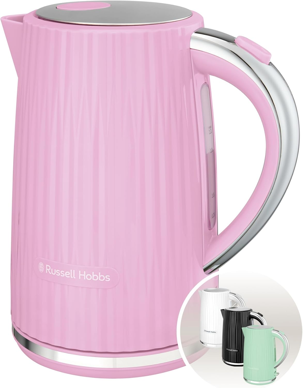 Russell Hobbs Eden 27362-70 Electric Kettle with Hot Water Tea Coffee 1.7 Litre Pressure Opening Lid Perfect Spout Removable and Washable Filter Indicator Light Raspberry 2400 W image number 6