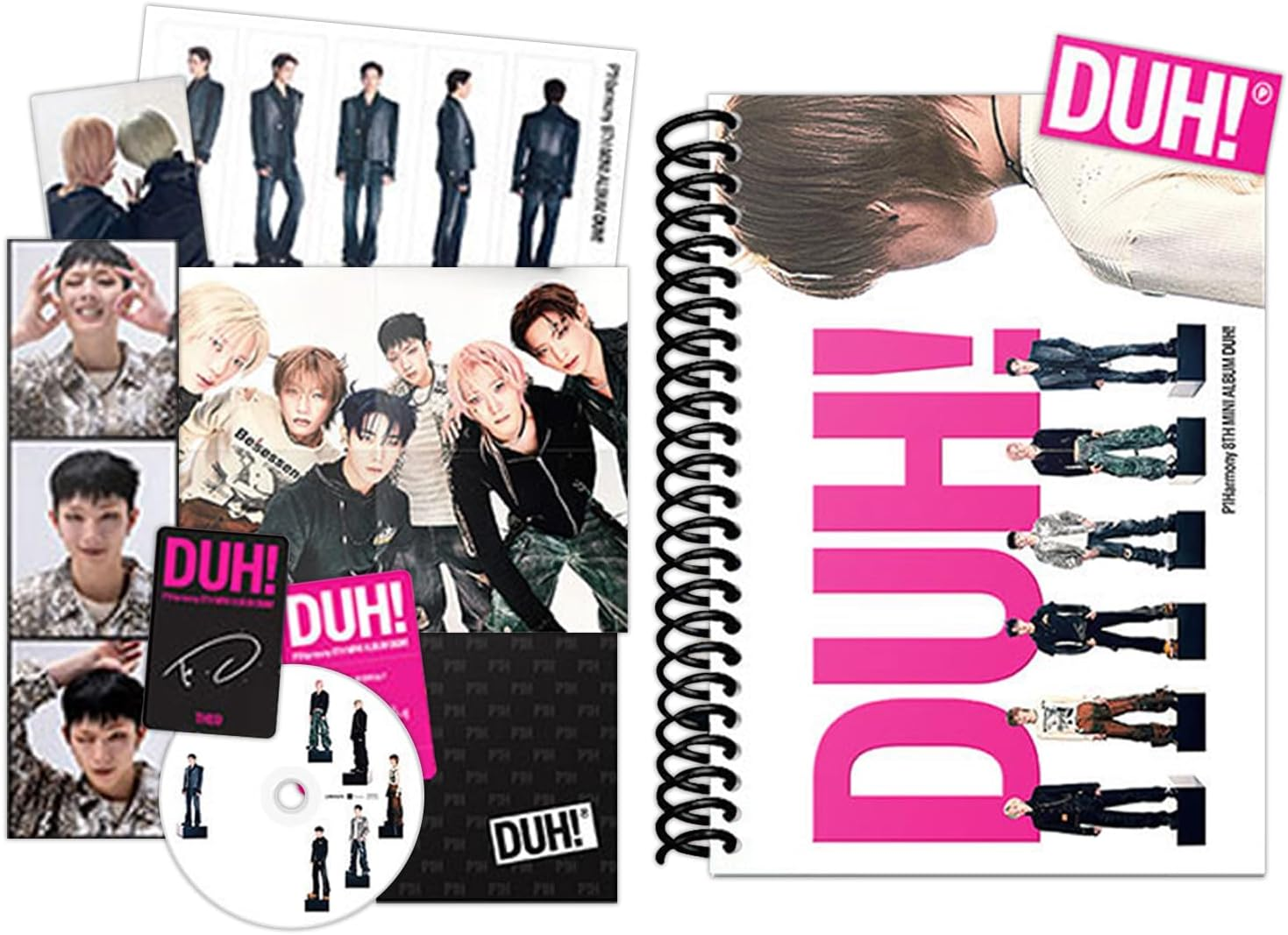 P1Harmony - 8Th Mini Album [DUH!] (D Ver.) Photobook + CD-R + Folded Poster + Frame Photo + Sticker + Unit Photo Card + 3 Extra Photocards image number 1