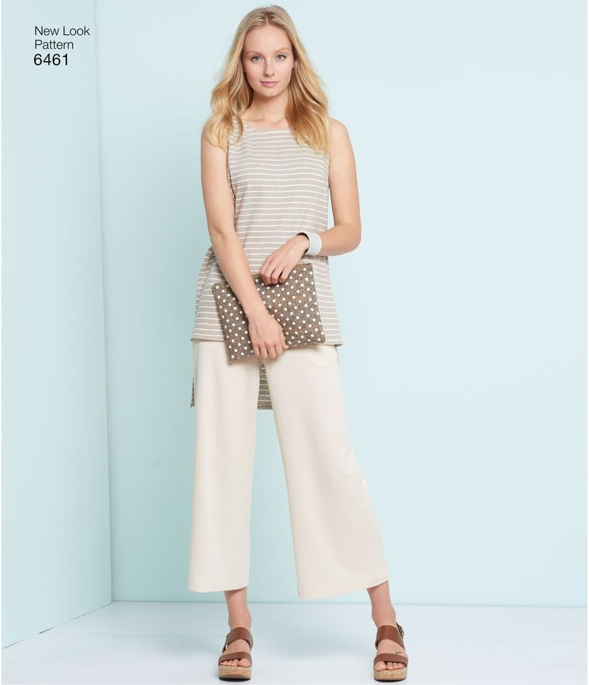 Newlook 6461 Misses' Sewing Pattern Dress, Tunic, Top and Cropped Pants, Size 6-8-10-12-14-16-18 image number 3