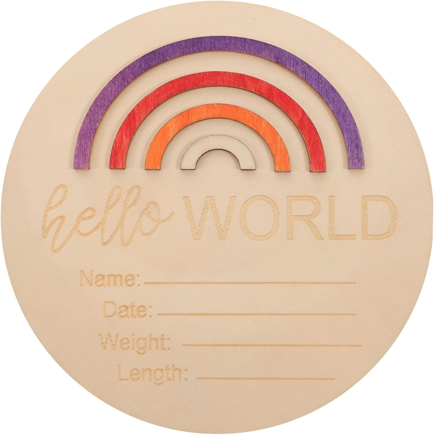 Ibasenice Wooden Milestone Monthly Milestone Card Announcement Sign Months Signs for Nursery Shower image number 4