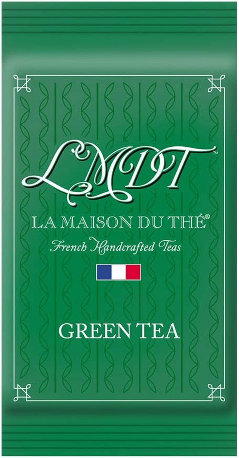 LMDT French Handcrafted Green Tea. Enveloped Teabags, 100 Count image number 1