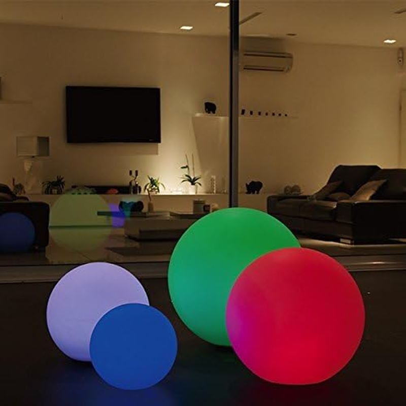 7PANDAS Solar Rechargeable Ball Light, Full Moon LED Ball Light Dual Rechargeable with Solar Battery Power, 35CM 7 RGB Colors Changing IP65 Waterproof for Pool Decor Outdoor(35Cm, 1Pack) image number 6