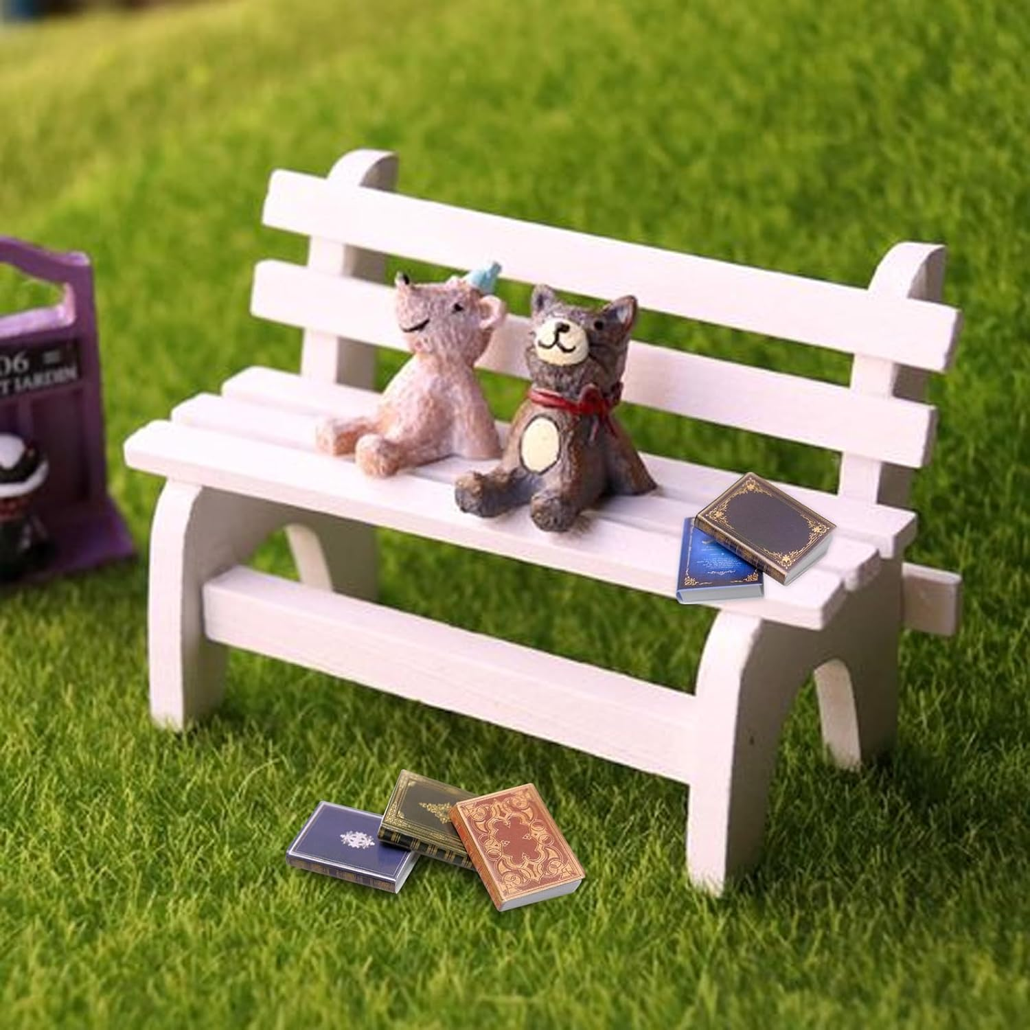 CONEHOY 110 Pcs 1: 12 Scale Miniatures Dollhouse Books Mini Dollhouse Books Model Miniature Dollhouse Accessories Decoration for DIY Projects Dollhouse Boys Girls Toy Supplies image number 1