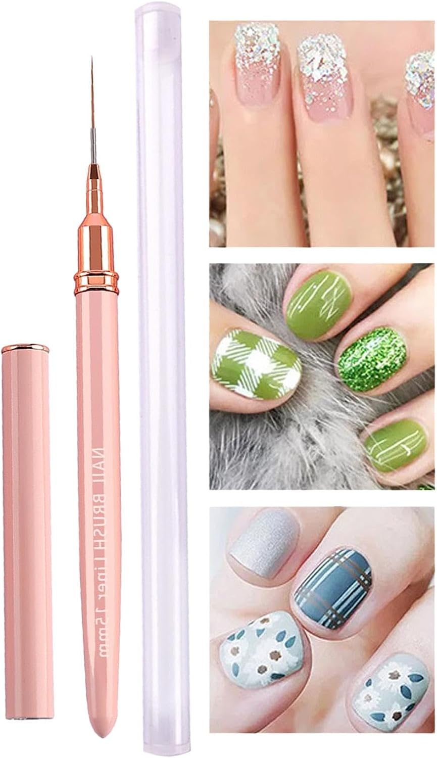 Liner Brushes - French Tip Brush,Elegant Nail Pen Set with Comfortable Handles Easy to Use Professional Liner Tools
