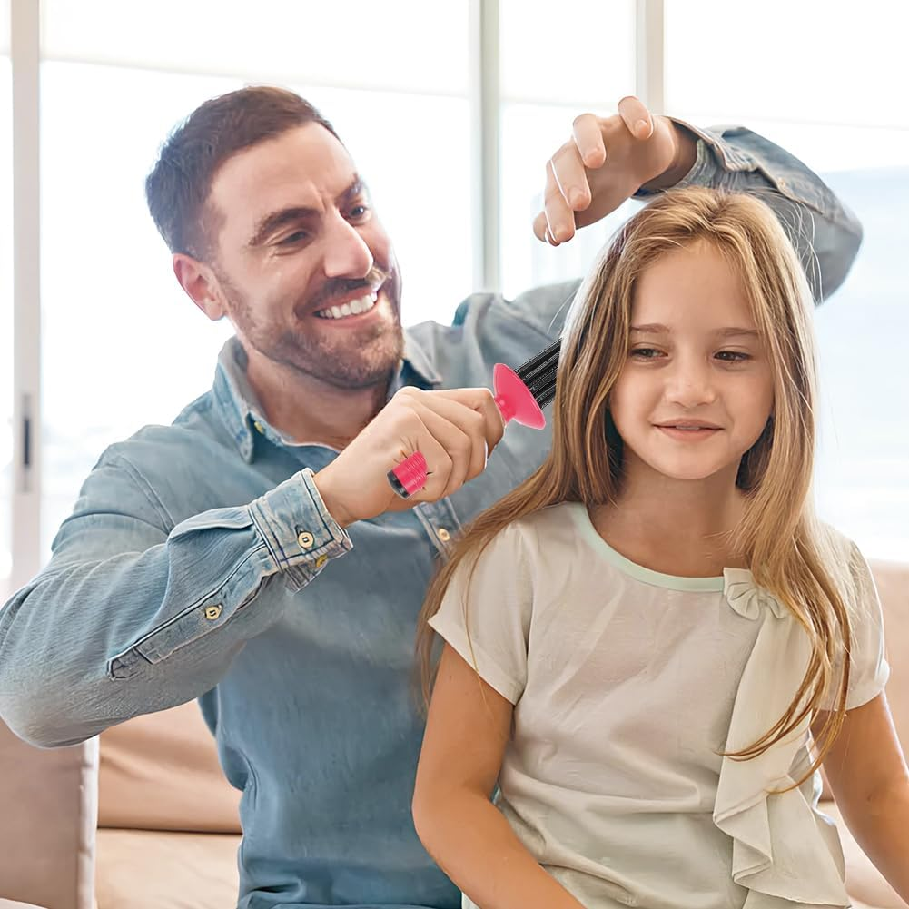 Hair Fluffy Curling Roll Comb, Hair Dryer Brush Antislip Curling Wand Hairstyling Hair Curler Tools round Spin Brush Kit for Women Blow Drying to Style Curl Dry Hair image number 3