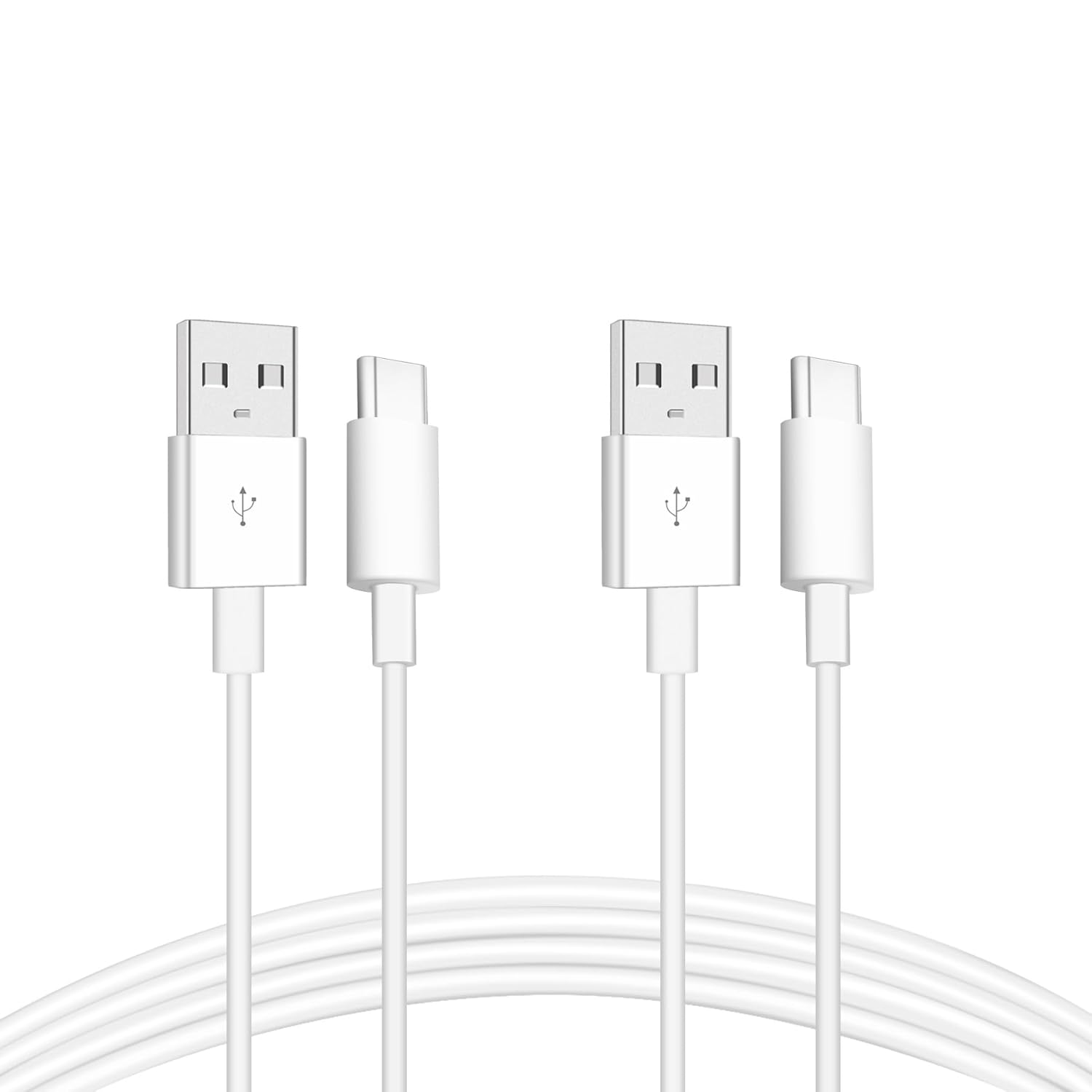 USB a to USB C Cable White 2Pack 2M image number 2