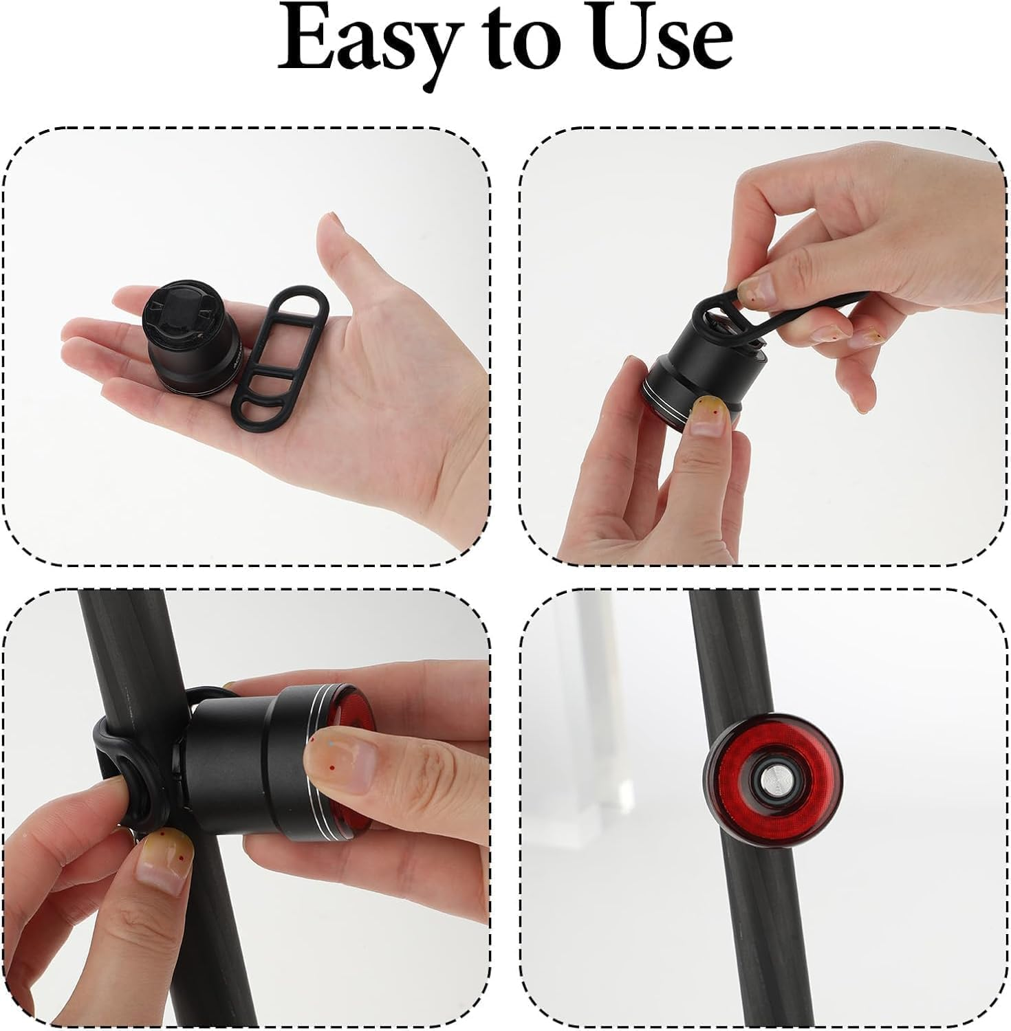 Silicone Strap for Flashlight with S-Shaped Hook,35Pcs Silicone Mount Band for S-Shaped Hook,Bike Flashlight Mount Strap with S-Shaped Hook,Bike Silicone Band Bike Light Rubber Band with S-Shaped Hook image number 6