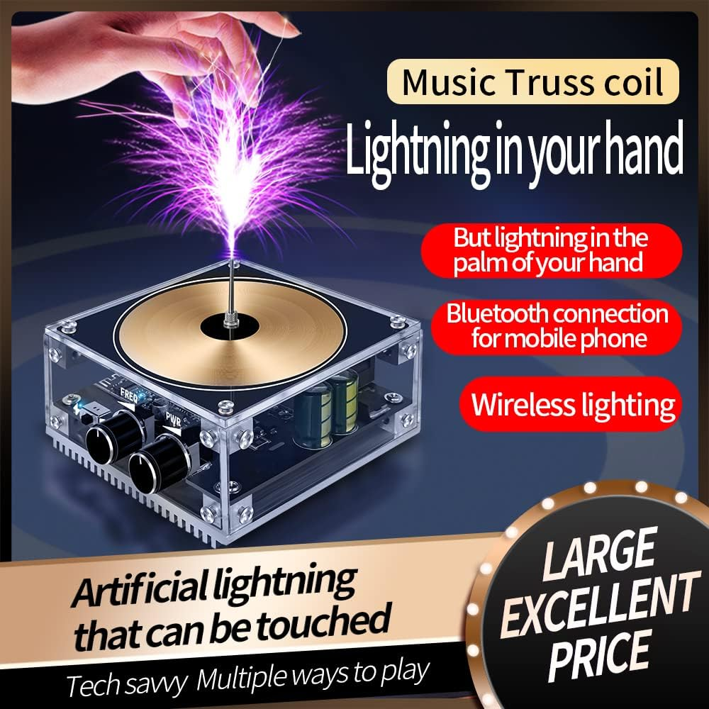 Multifunctional Electronics O Tesla Coil Module Plasma Speaker Sound Solid Science Experimental Toy Wi BT image number 6