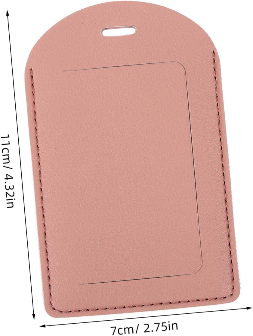 WRITWAA 8Pcs Thicken Leather Suitcase Luggage Tag Flipping Lid Design Travel Necessity For image number 5