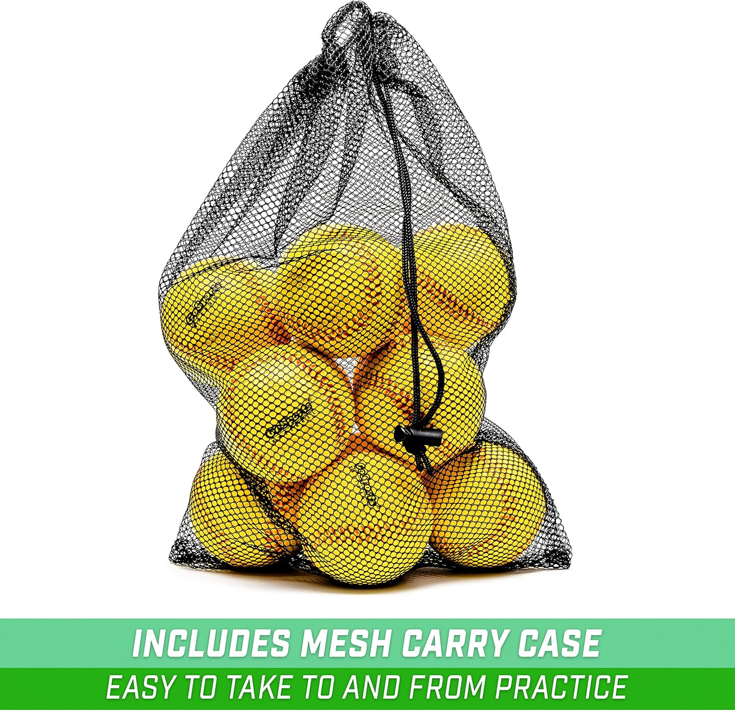 Gosports Foam Training Baseball 12 Pack - Regulation Size Foam Baseballs for Soft & Safe Throwing, Catching and Batting Practice image number 3