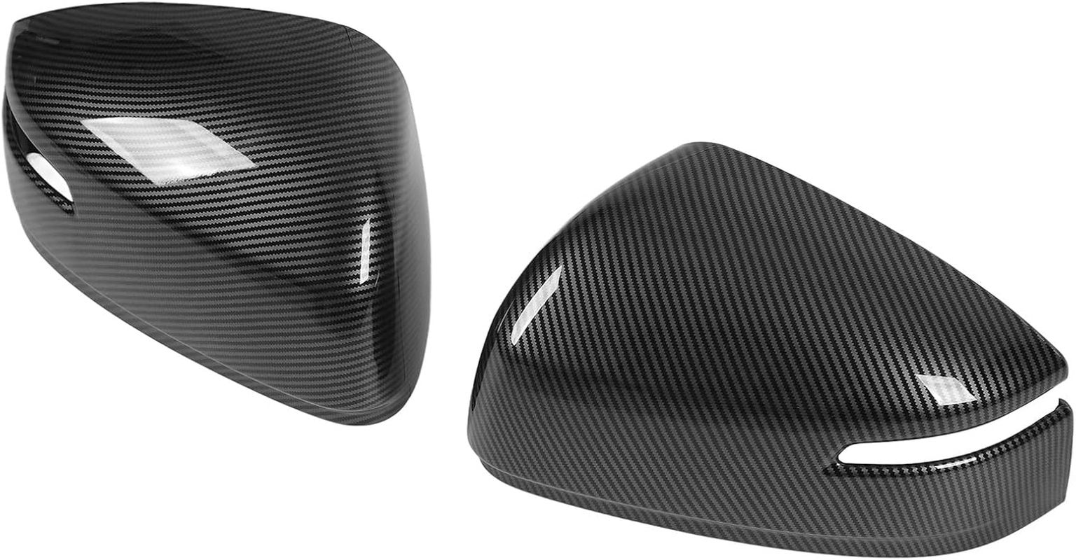 2Pcs Carbon Fiber Side Mirror Covers for Land R LC300 2023 - Easy Inst Ive Accessories