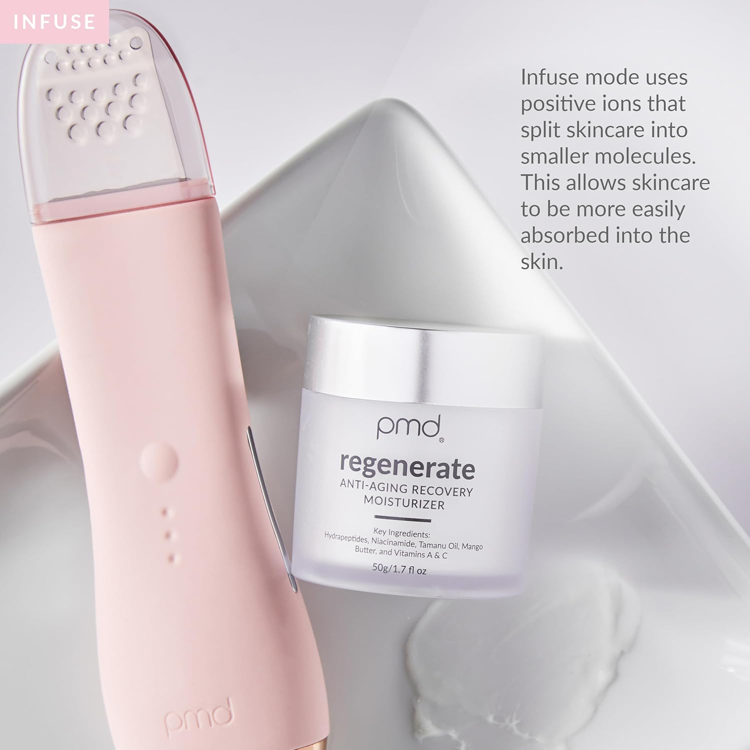 PMD Wave Pro - Professional-Grade Advanced Skin Spatula - Extract, Infuse, & Lift - Sonicglow Vibration Technology and EMS - Clear Pores, Blackheads, & Whiteheads image number 1