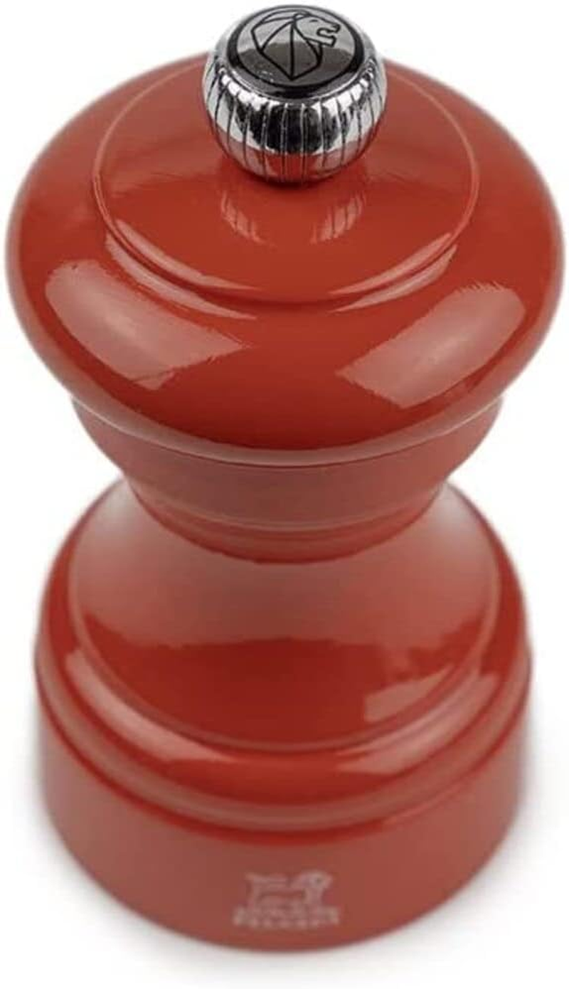 Peugeot Bistro Salt Mill, 4-Inch Adjustable Manual Grinder - Stainless Steel & Beechwood Design, Sustainable & Elegant, Pre-Filled with Rock Salt - Everyday Use Kitchenware (Terracotta) image number 6