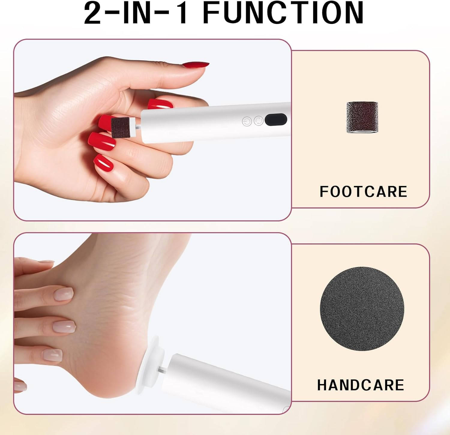 Electric Feet Callus Remover,Electric Foot Files for Men & Women,Pedicure Tool for Feet Dead Skin,Good Gift for Any Occasion,Professional Callus Remover with a Mini,Portable,Lightweight Design image number 1