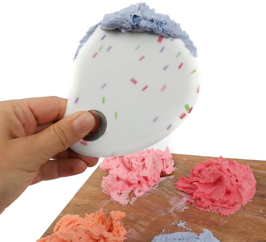 Sprinks Silicone Bowl Scraper | Heat-Resistant Premium Food-Grade Silicone | Non-Stick Surface | Dishwasher Safe Stain-Resistant | Curved Edge with Measurement Conversion image number 4