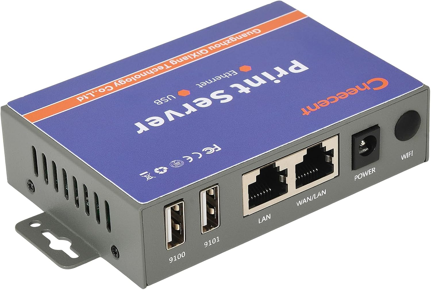 Network Ethernet to USB Print Server (NOT Plug&Play), Non-Wifi Version, 2 Port Print Server for USB Printer, Convert USB Printer to Ethernet Networking - Windows Mac Linux Compliant - CR102 image number 3