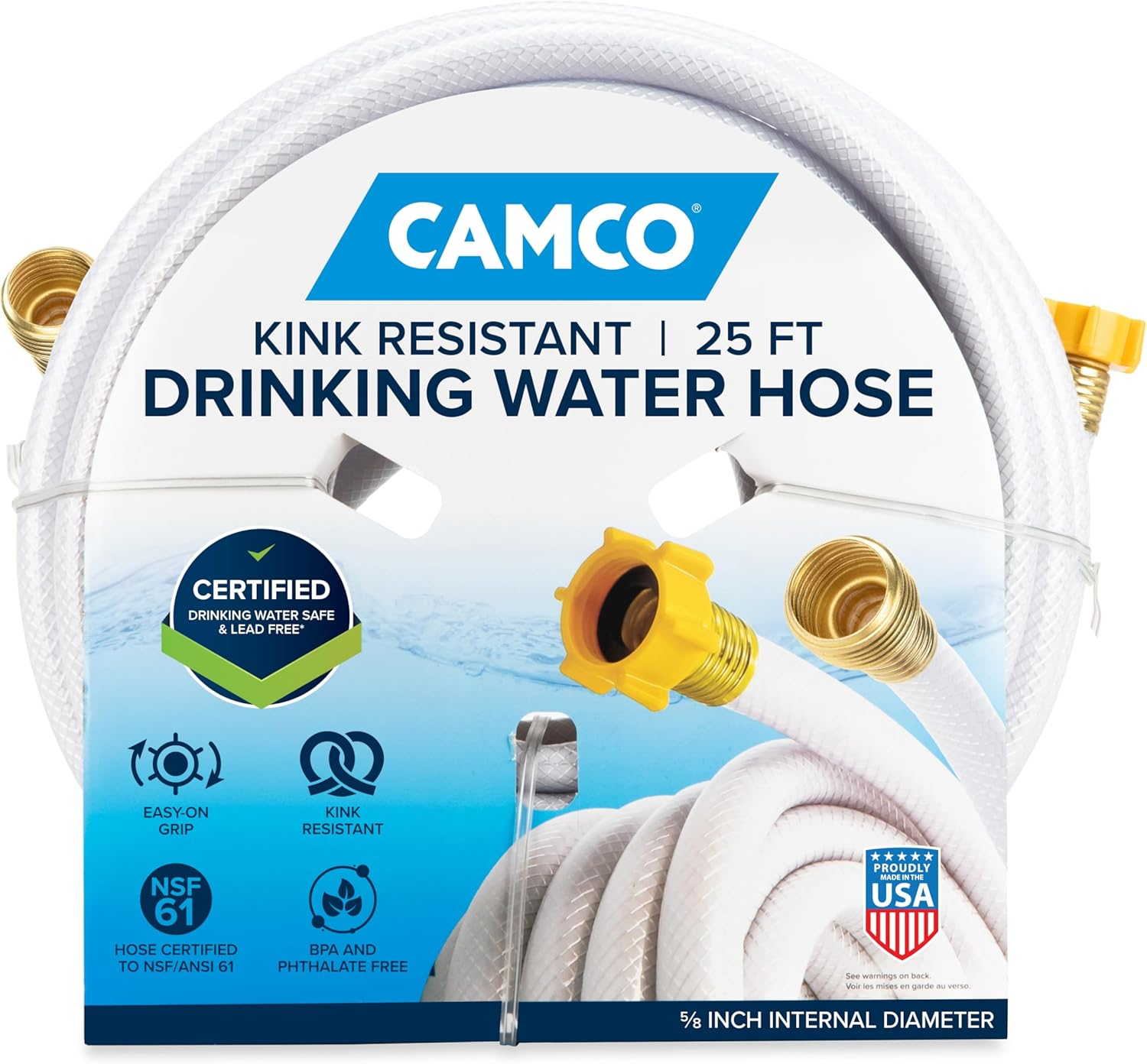 Camco Tastepure Drinking Water Hose for RV, 25 Feet, White (22783) image number 3