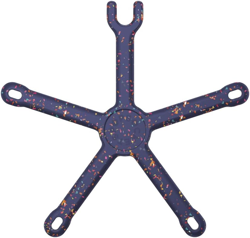 Popsockets Flexible Phone Mount & Stand, Phone Tripod Mount, Universal Device Mount - Navy Confetti - Forest Shimmer Flower image number 2