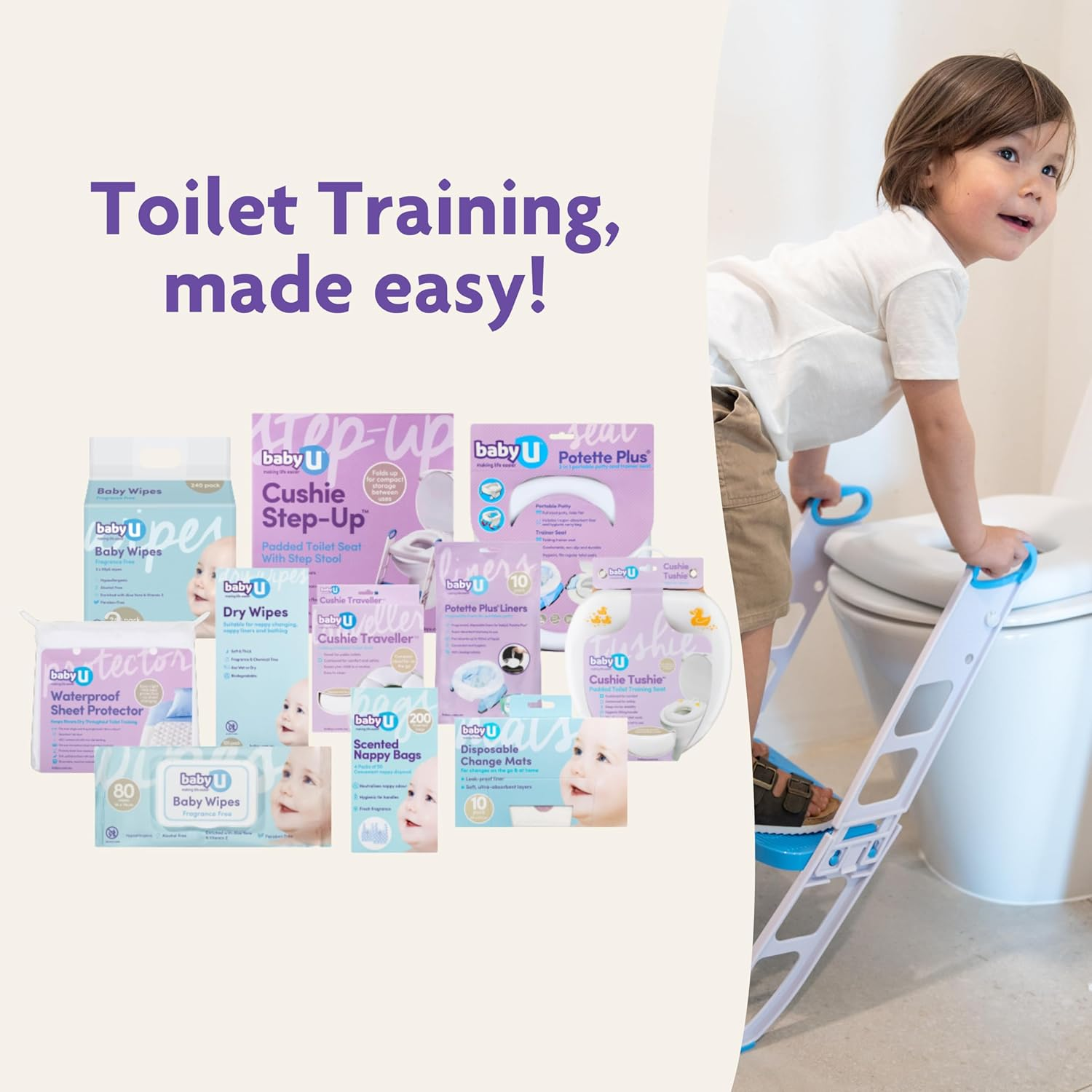 Babyu Cushie Traveller | Folding Padded Potty Seat | Toilet Training on the Go image number 5
