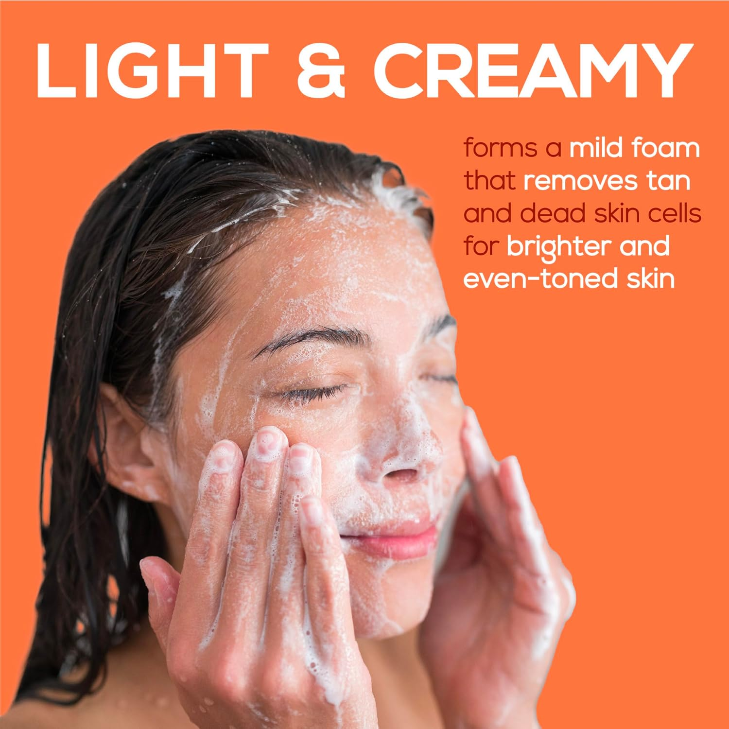 Joy Skin Fruits Spots & Tan Clear Face Wash | with Real Papaya Extracts & Active Fruit Boosters | Exfoliates and De-Tans Skin | Papaya Face Wash for Normal to Dry Skin | Pack of 2 X 100 Ml image number 3