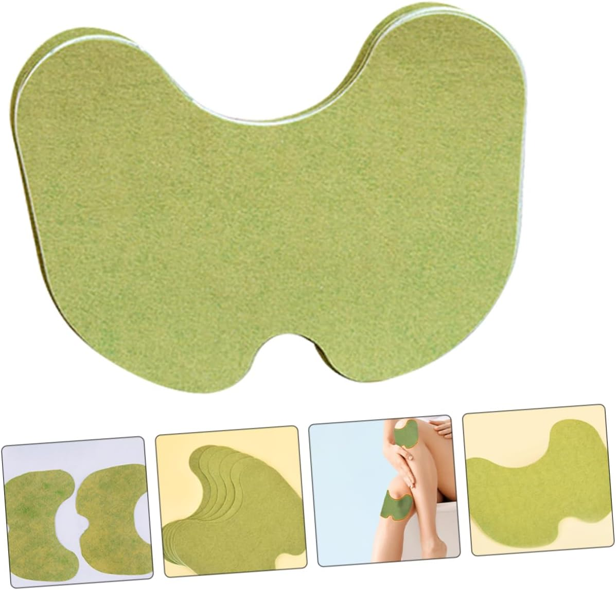 60Pcs Self Heating Knee Patches Multi-Use Moxibustion Stickers Moxibustion Patches for Daily Use Household Home Accessory Portable Comfortable Warm Breathable Self-Adhesive