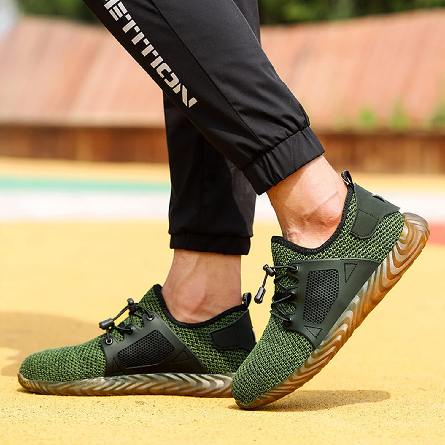 Mens Safety Shoes Steel Toe Cap Trainers Breathable anti Slip Industrial Sneakers Lightweight Work Footwear